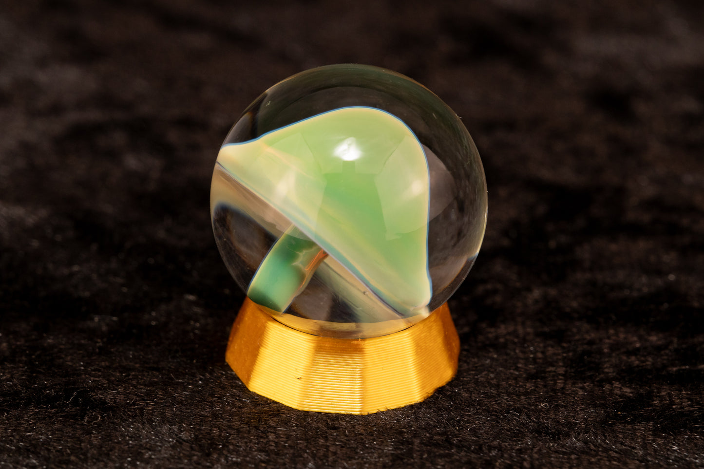 Mushroom Glass Marble Set | 25mm Glass Marbles | Handblown Borosilicate Glass | Collectible Functional Glass