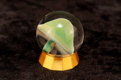Mushroom Glass Marble Set | 25mm Glass Marbles | Handblown Borosilicate Glass | Collectible Functional Glass