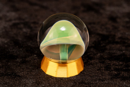 Mushroom Glass Marble Set | 25mm Glass Marbles | Handblown Borosilicate Glass | Collectible Functional Glass