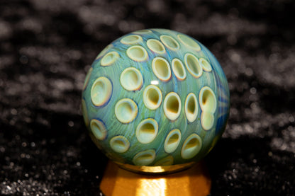 Lotus Pod Glass Marble Set | 25mm Glass Marbles | Handblown Borosilicate Glass | Collectible Functional