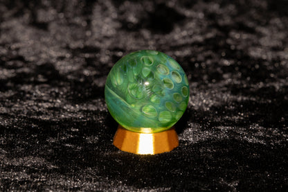 Lotus Pod Glass Marble Set | 25mm Glass Marbles | Handblown Borosilicate Glass | Collectible Functional