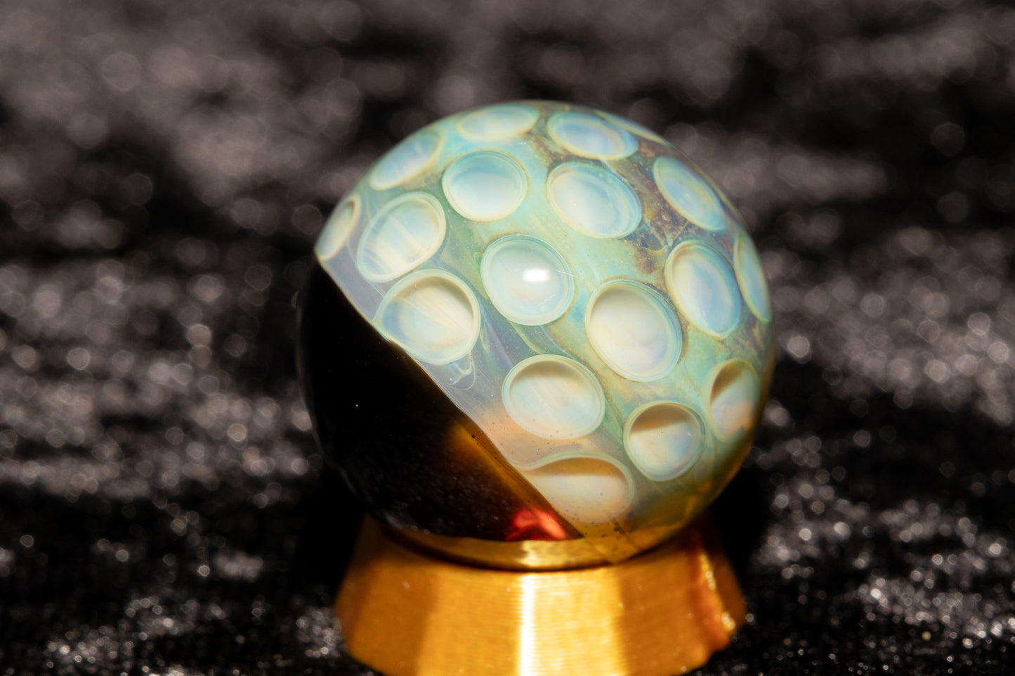 Lotus Pod Glass Marble Set | 25mm Glass Marbles | Handblown Borosilicate Glass | Collectible Functional