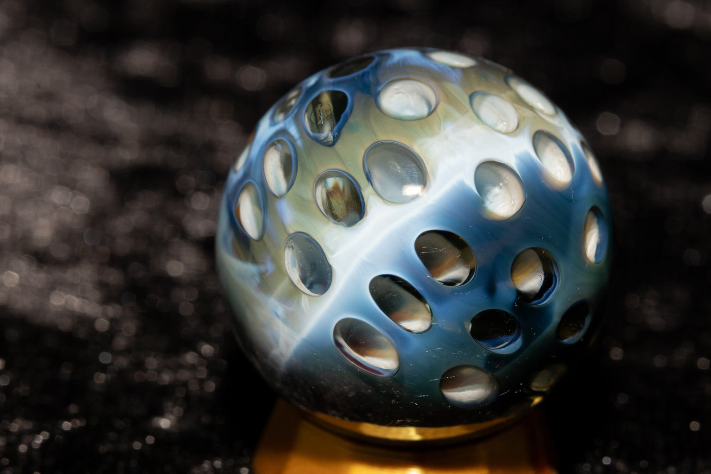 Lotus Pod Glass Marble Set | 25mm Glass Marbles | Handblown Borosilicate Glass | Collectible Functional