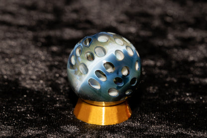 Lotus Pod Glass Marble Set | 25mm Glass Marbles | Handblown Borosilicate Glass | Collectible Functional