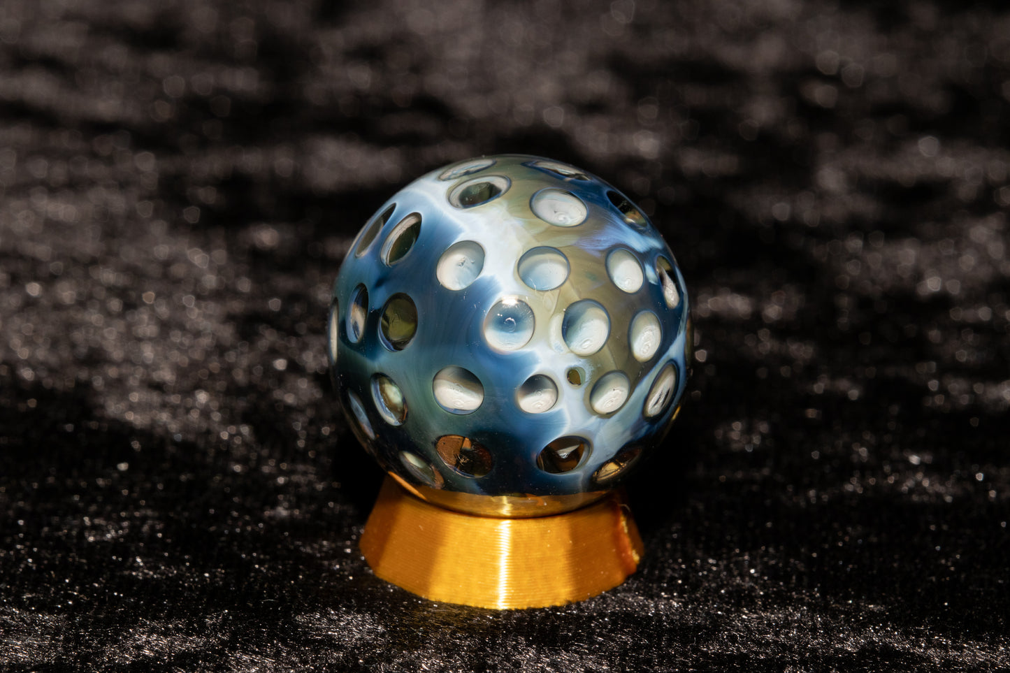 Lotus Pod Glass Marble Set | 25mm Glass Marbles | Handblown Borosilicate Glass | Collectible Functional