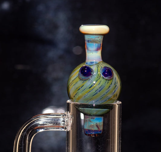 Heady Glass Top | 20-25mm Quartz Fit | Heady Bubble Cap | Functional Glass Piece