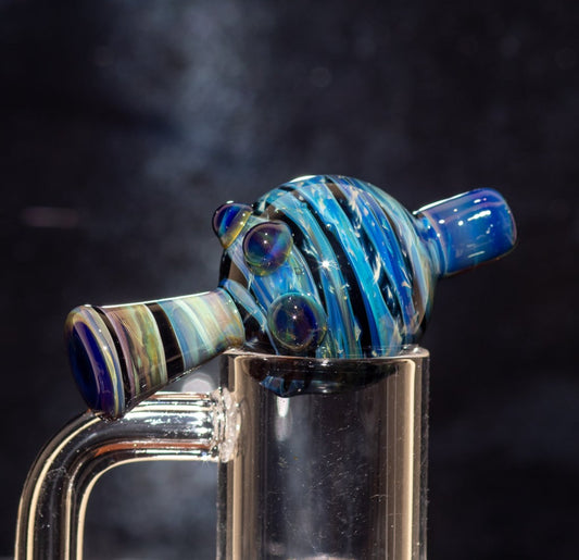 Heady Glass Top | 20-25mm Quartz Fit | Heady Bubble Cap | Functional Glass Piece