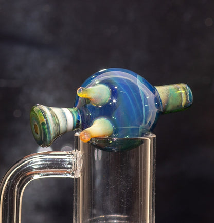 Heady Glass Top | 20-25mm Quartz Fit | Heady Bubble Cap | Functional Glass Piece