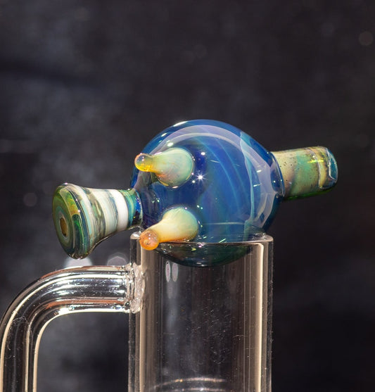 Heady Glass Top | 20-25mm Quartz Fit | Heady Bubble Cap | Functional Glass Piece