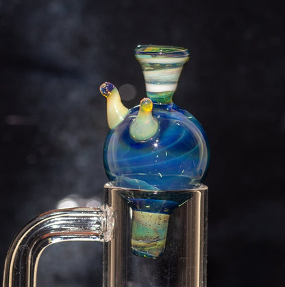Heady Glass Top | 20-25mm Quartz Fit | Heady Bubble Cap | Functional Glass Piece
