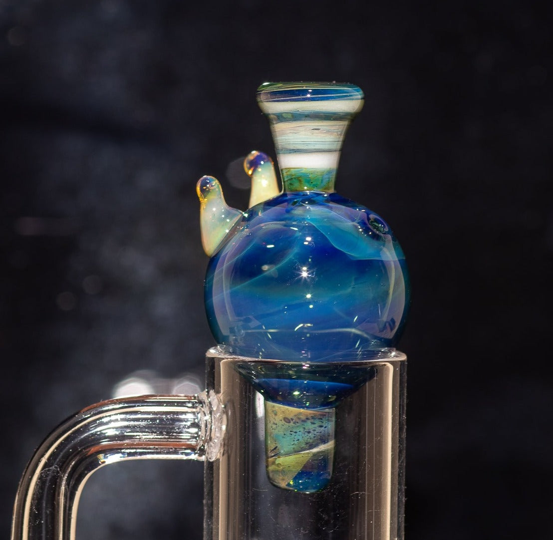 Heady Glass Top | 20-25mm Quartz Fit | Heady Bubble Cap | Functional Glass Piece