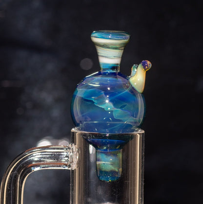 Heady Glass Top | 20-25mm Quartz Fit | Heady Bubble Cap | Functional Glass Piece