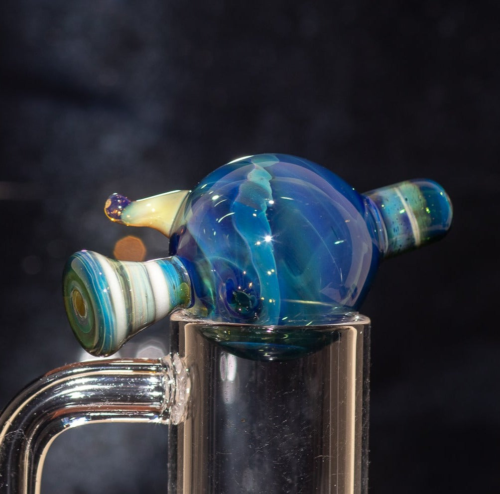 Heady Glass Top | 20-25mm Quartz Fit | Heady Bubble Cap | Functional Glass Piece