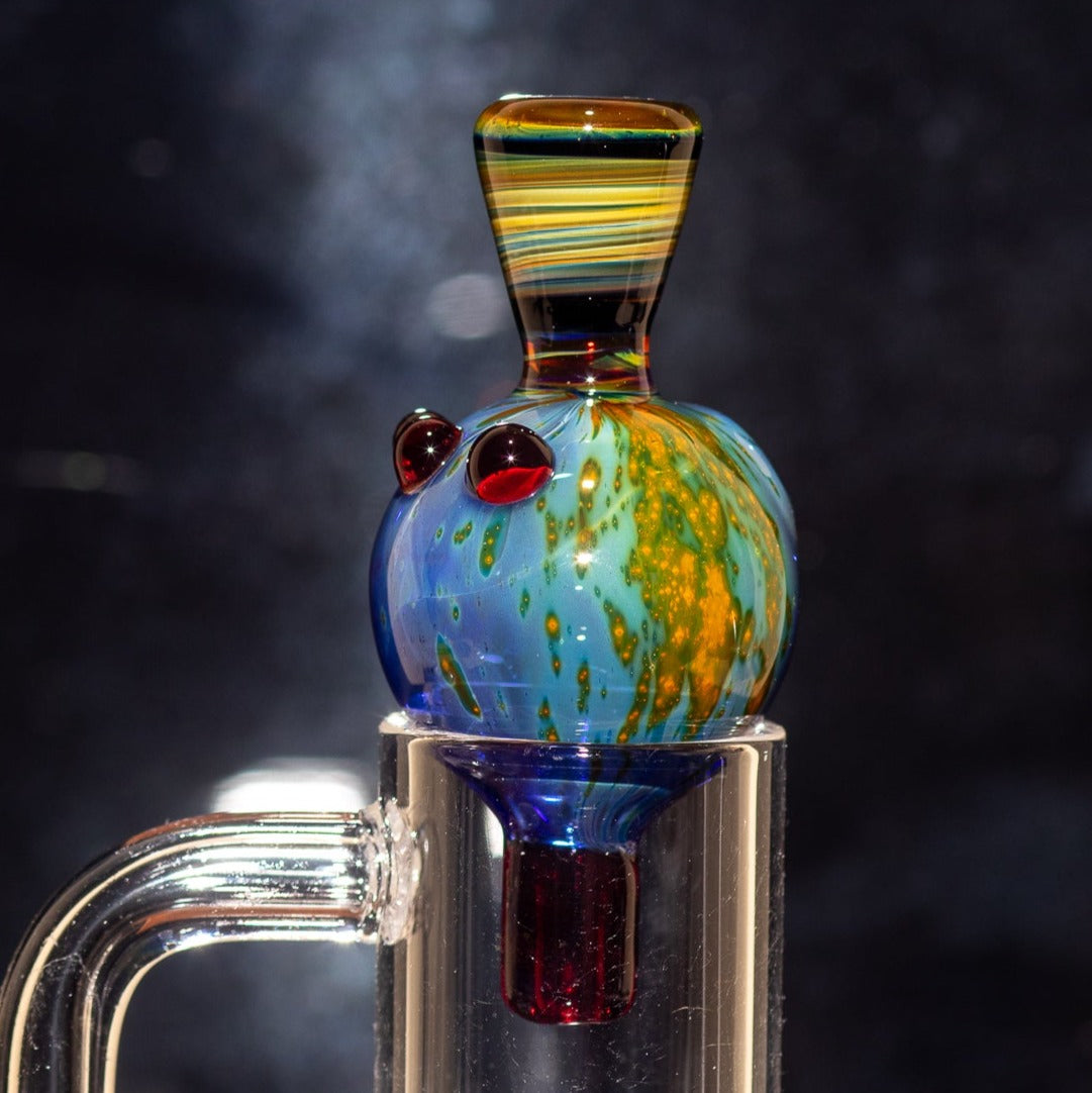 Heady Glass Top | 20-25mm Quartz Fit | Heady Bubble Cap | Functional Glass Piece