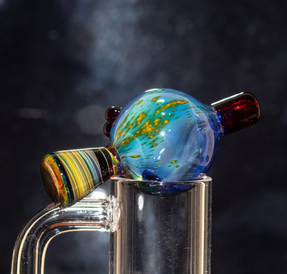 Heady Glass Top | 20-25mm Quartz Fit | Heady Bubble Cap | Functional Glass Piece