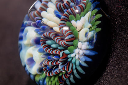 Coral Reef Pendant | Borosilicate Glass Ocean Jewelry | Beach Accessories | Sea Glass Necklace