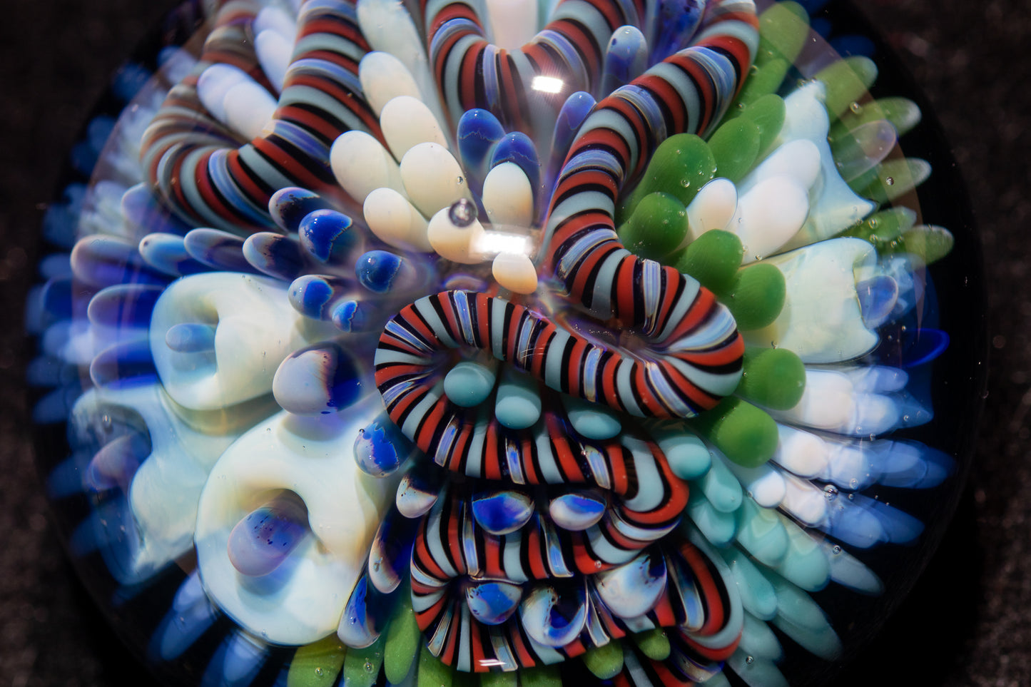 Coral Reef Pendant | Borosilicate Glass Ocean Jewelry | Beach Accessories | Sea Glass Necklace