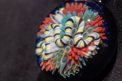 Coral Reef Pendant | Borosilicate Glass Ocean Jewelry | Beach Accessories | Sea Glass Necklace