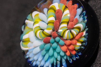 Coral Reef Pendant | Borosilicate Glass Ocean Jewelry | Beach Accessories | Sea Glass Necklace