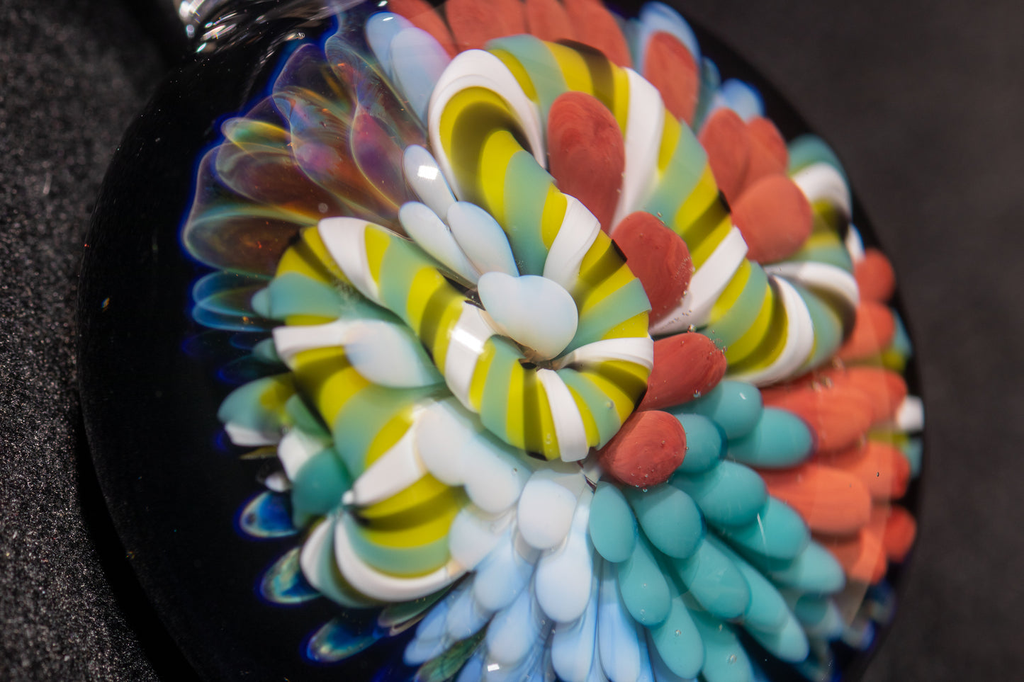 Coral Reef Pendant | Borosilicate Glass Ocean Jewelry | Beach Accessories | Sea Glass Necklace