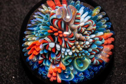 Coral Reef Pendant | Borosilicate Glass Ocean Jewelry | Beach Accessories | Sea Glass Necklace