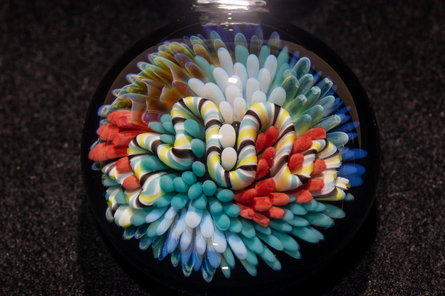 Coral Reef Pendant | Borosilicate Glass Ocean Jewelry | Beach Accessories | Sea Glass Necklace