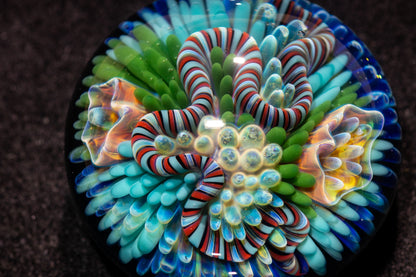 Coral Reef Pendant | Borosilicate Glass Ocean Jewelry | Beach Accessories | Sea Glass Necklace