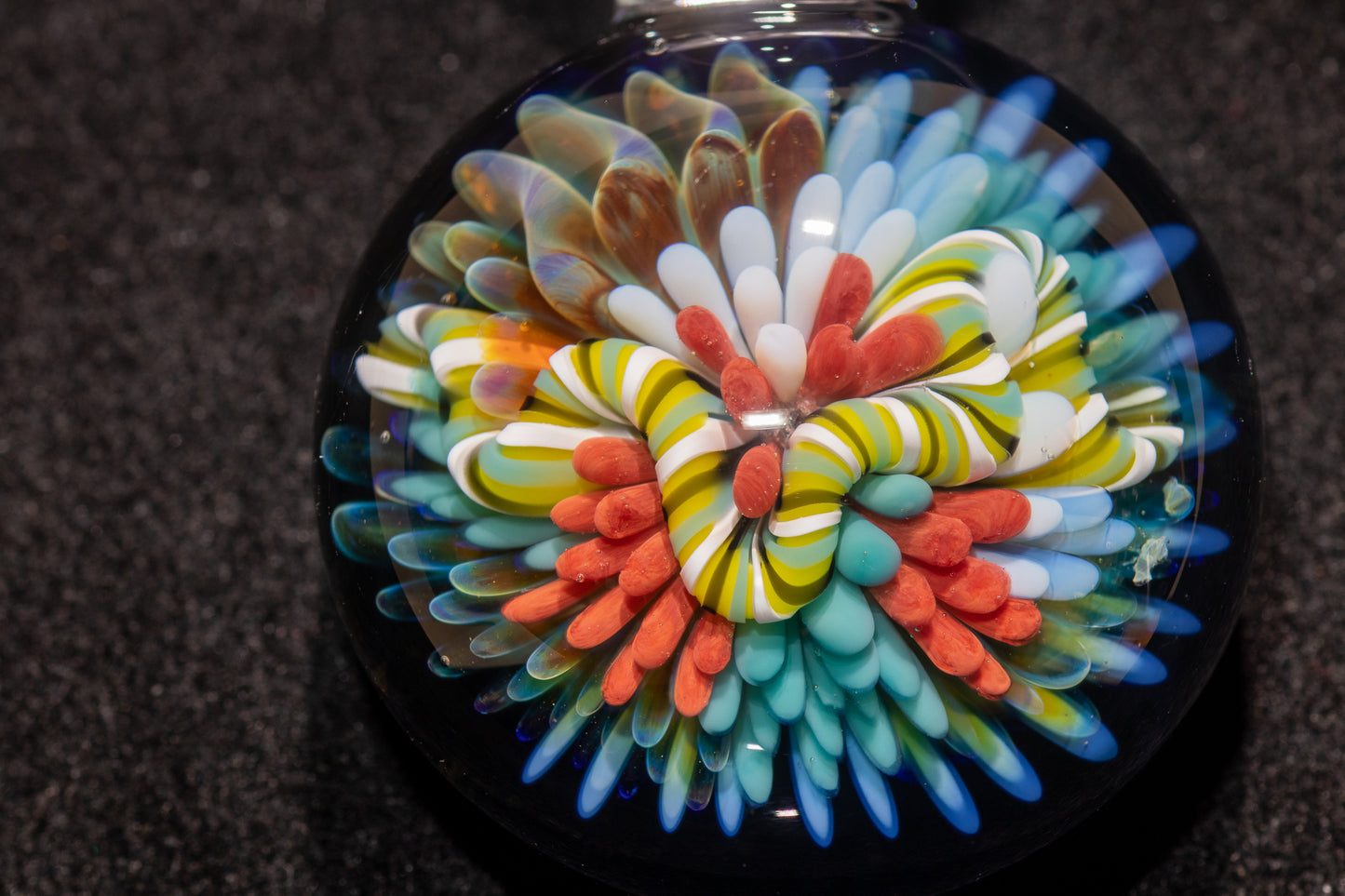 Coral Reef Pendant | Borosilicate Glass Ocean Jewelry | Beach Accessories | Sea Glass Necklace