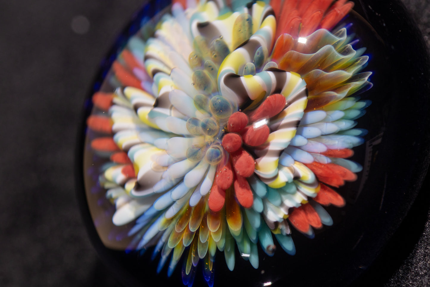 Coral Reef Pendant | Borosilicate Glass Ocean Jewelry | Beach Accessories | Sea Glass Necklace