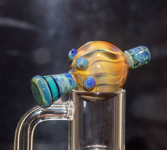Heady Glass Top | 20-25mm Quartz Fit | Heady Bubble Cap | Functional Glass Piece