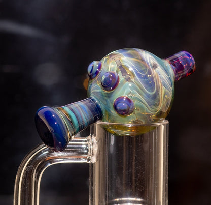 Heady Glass Top | 20-25mm Quartz Fit | Heady Bubble Cap | Functional Glass Piece