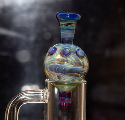 Heady Glass Top | 20-25mm Quartz Fit | Heady Bubble Cap | Functional Glass Piece