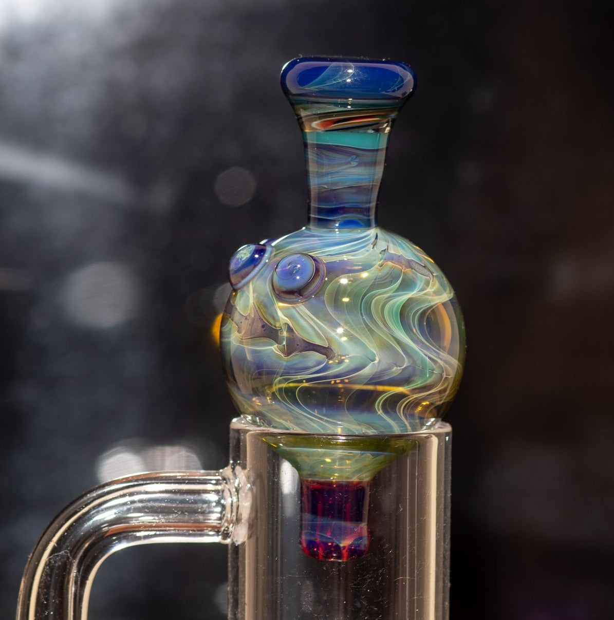 Heady Glass Top | 20-25mm Quartz Fit | Heady Bubble Cap | Functional Glass Piece