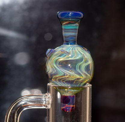 Heady Glass Top | 20-25mm Quartz Fit | Heady Bubble Cap | Functional Glass Piece