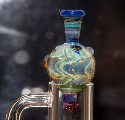 Heady Glass Top | 20-25mm Quartz Fit | Heady Bubble Cap | Functional Glass Piece