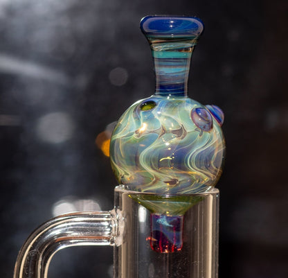Heady Glass Top | 20-25mm Quartz Fit | Heady Bubble Cap | Functional Glass Piece