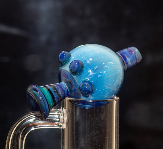 Heady Glass Top | 20-25mm Quartz Fit | Heady Bubble Cap | Functional Glass Piece