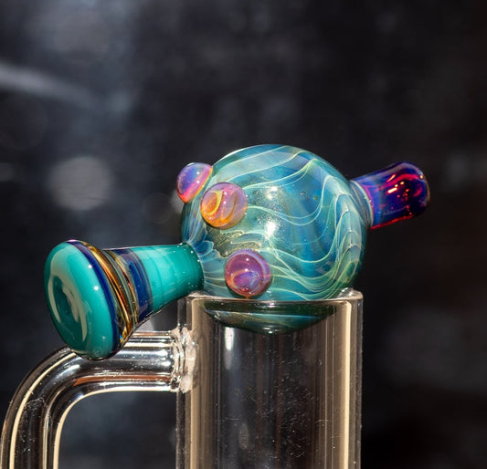 Heady Glass Top | 20-25mm Quartz Fit | Heady Bubble Cap | Functional Glass Piece