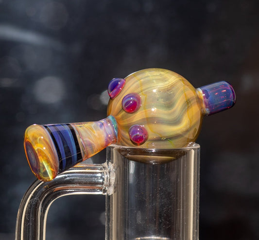 Heady Glass Top | 20-25mm Quartz Fit | Heady Bubble Cap | Functional Glass Piece