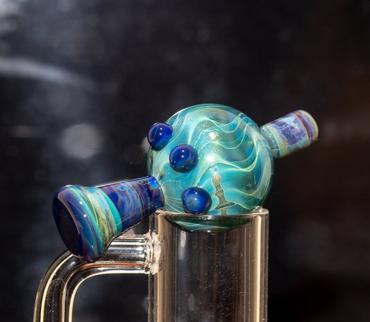 Heady Glass Top | 20-25mm Quartz Fit | Heady Bubble Cap | Functional Glass Piece