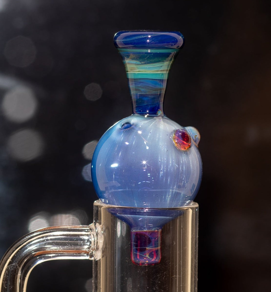 Heady Glass Top | 20-25mm Quartz Fit | Heady Bubble Cap | Functional Glass Piece