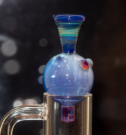 Heady Glass Top | 20-25mm Quartz Fit | Heady Bubble Cap | Functional Glass Piece