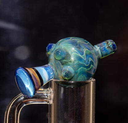Heady Glass Top | 20-25mm Quartz Fit | Heady Bubble Cap | Functional Glass Piece