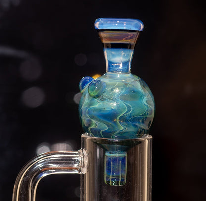 Heady Glass Top | 20-25mm Quartz Fit | Heady Bubble Cap | Functional Glass Piece