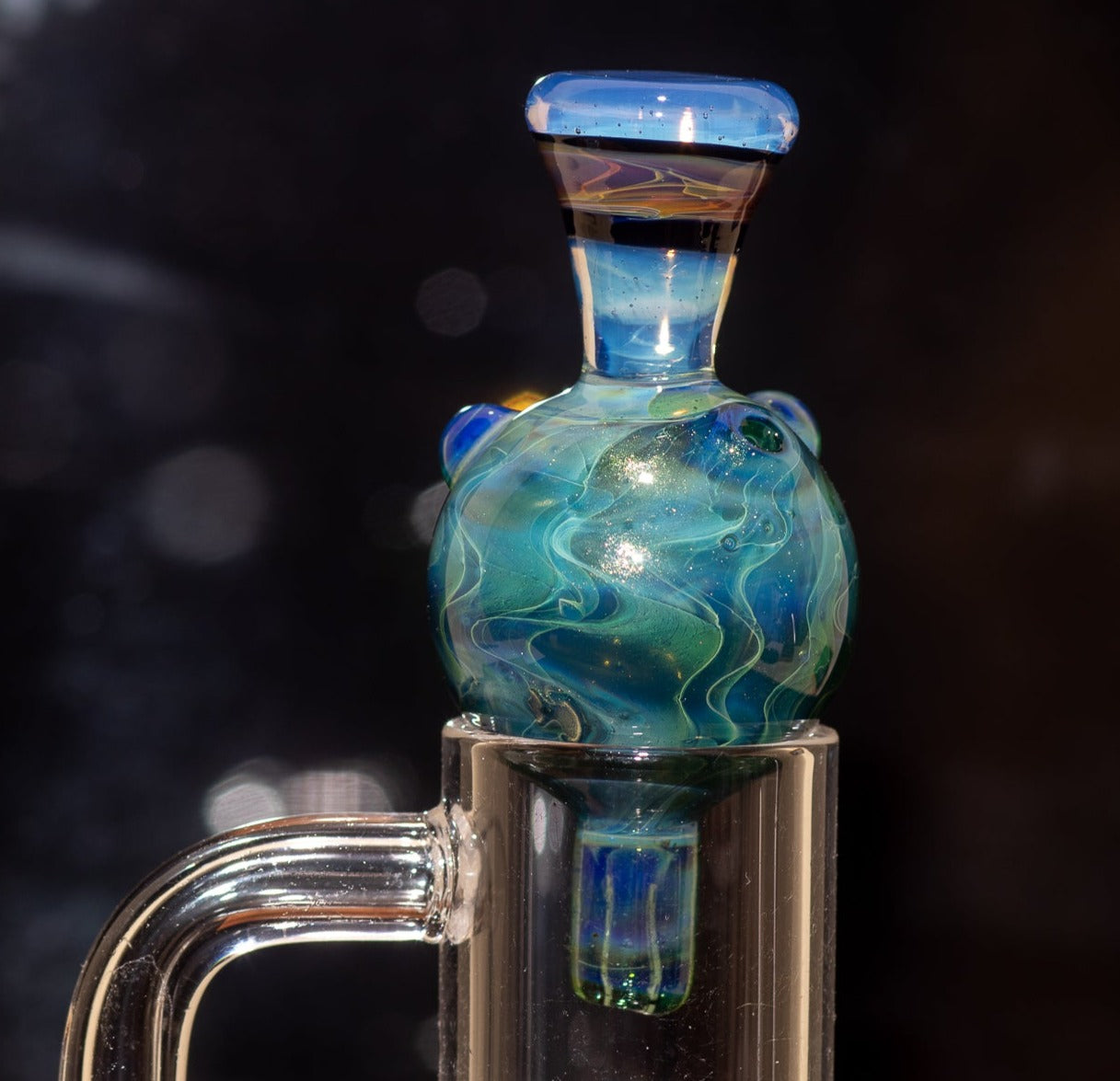 Heady Glass Top | 20-25mm Quartz Fit | Heady Bubble Cap | Functional Glass Piece