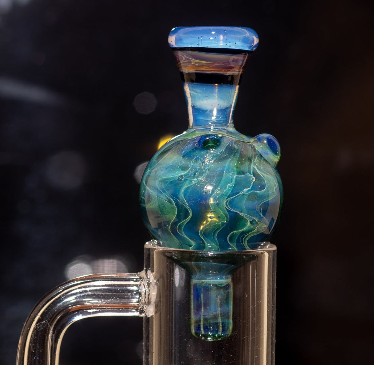 Heady Glass Top | 20-25mm Quartz Fit | Heady Bubble Cap | Functional Glass Piece