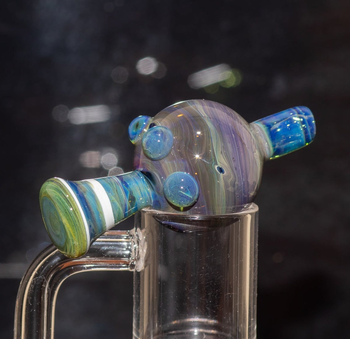 Heady Glass Top | 20-25mm Quartz Fit | Heady Bubble Cap | Functional Glass Piece
