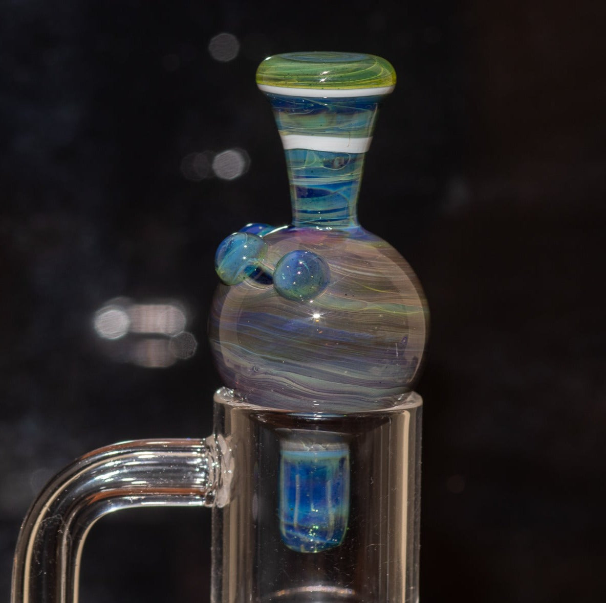 Heady Glass Top | 20-25mm Quartz Fit | Heady Bubble Cap | Functional Glass Piece