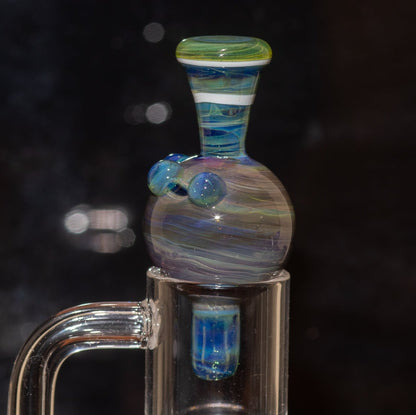 Heady Glass Top | 20-25mm Quartz Fit | Heady Bubble Cap | Functional Glass Piece