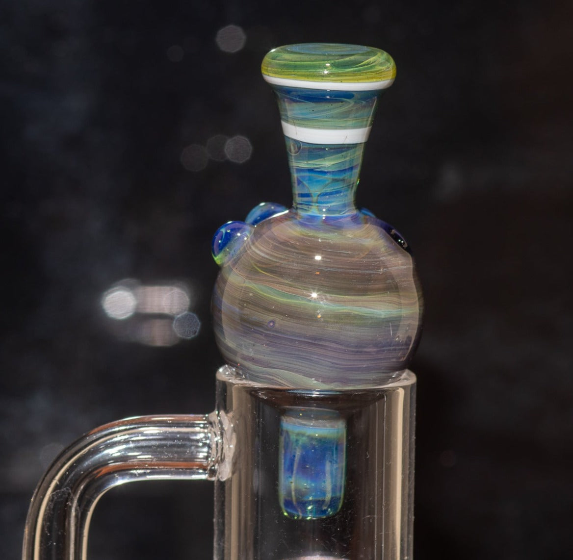 Heady Glass Top | 20-25mm Quartz Fit | Heady Bubble Cap | Functional Glass Piece